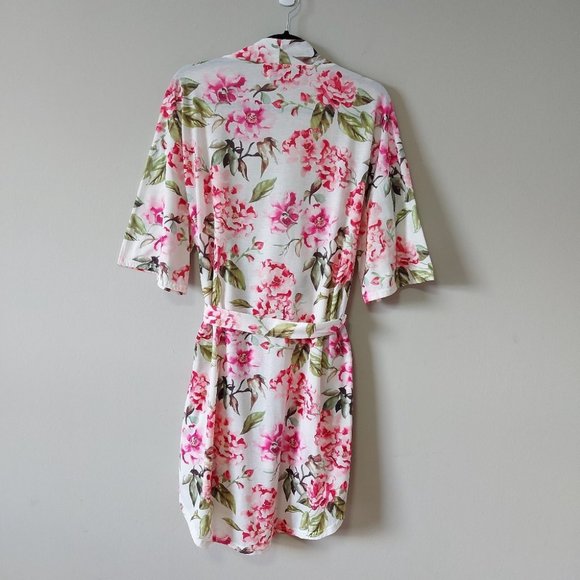 Show Me Your Mumu Brie Robe Garden Bloom Pattern Lightweight Cover-up Front Tie - Picture 2 of 7